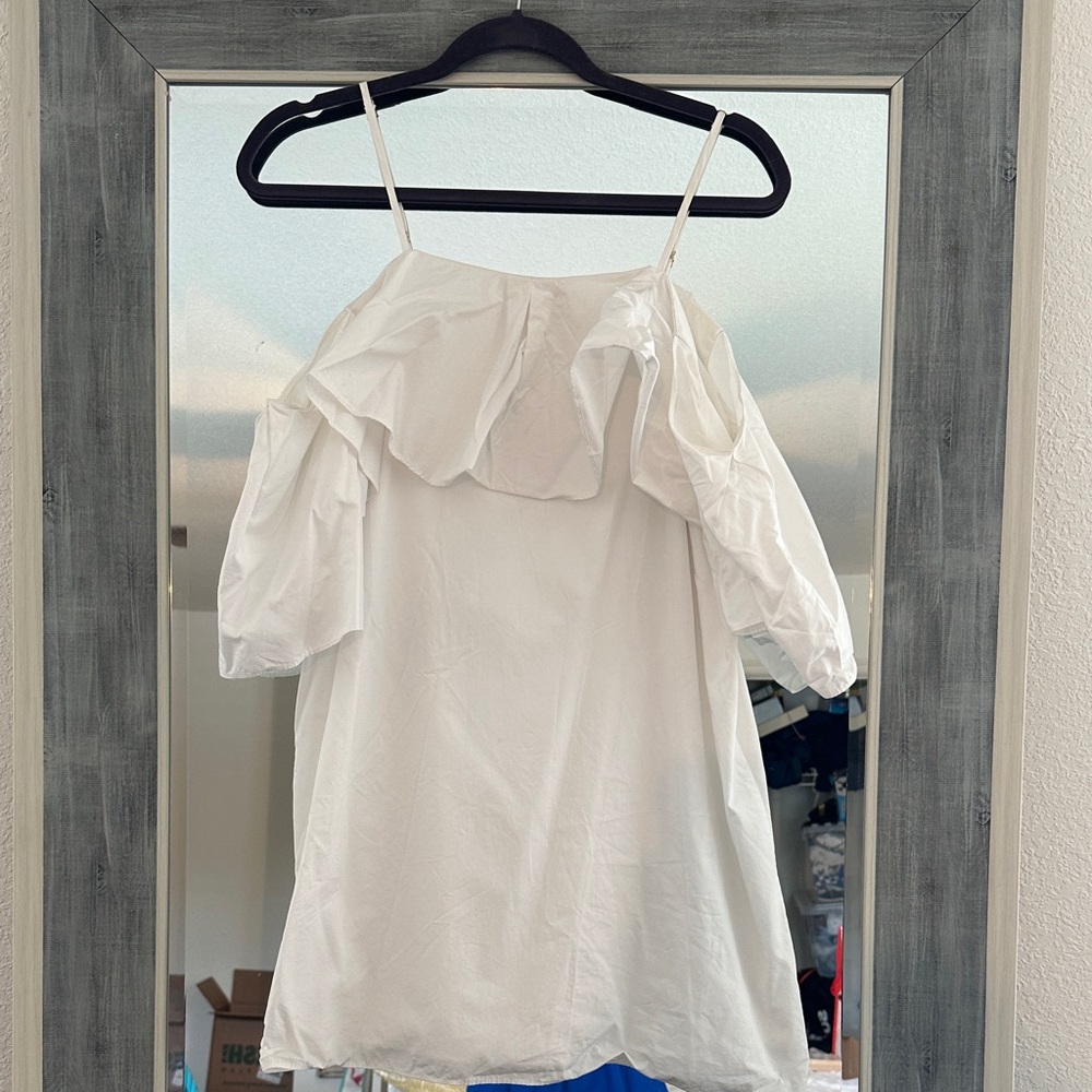 Amanda Uprichard  White Off-Shoulder Women's Dress